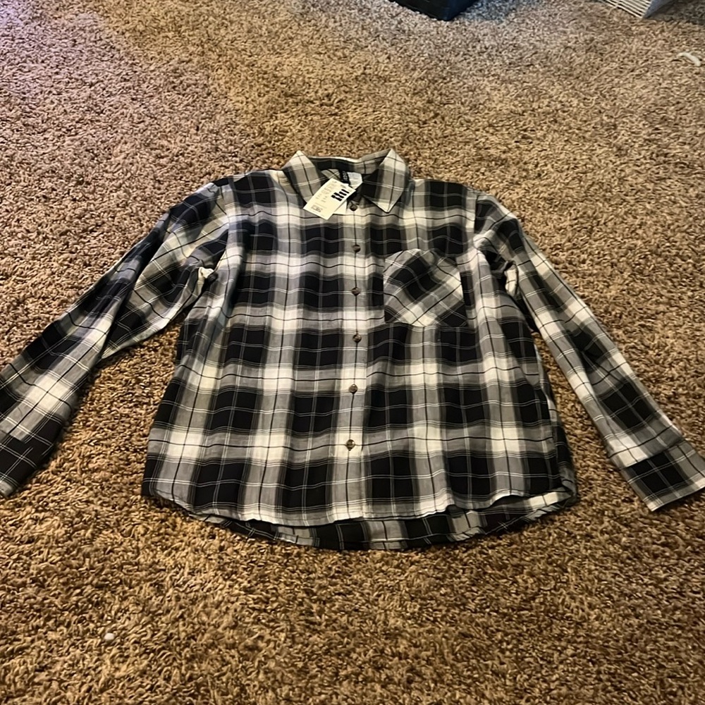 Flannel button up shirt